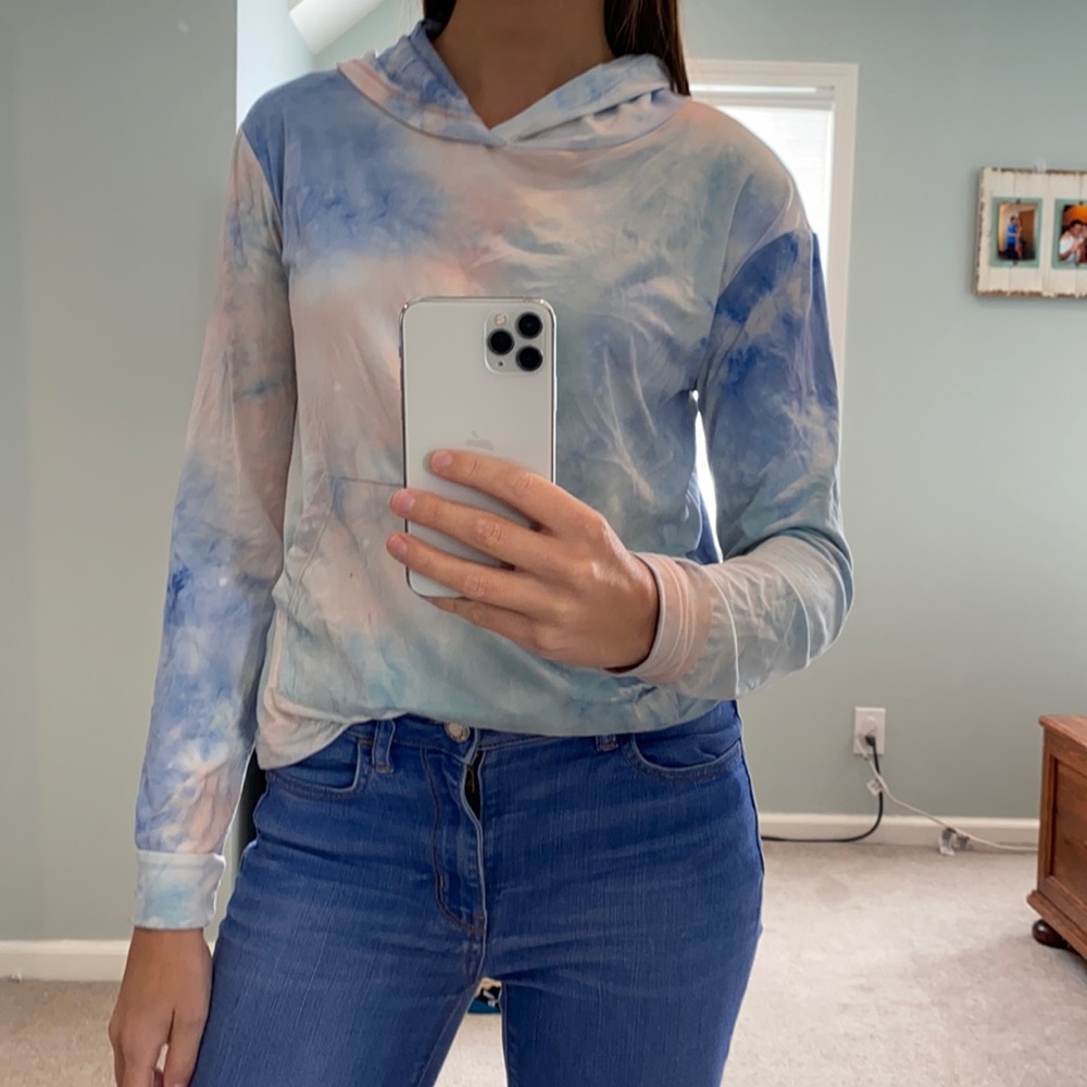 Tie dye lightweight hoodie
